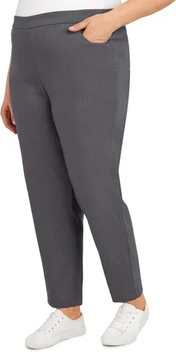 Vista 3 de Alfred Dunner Camisa con volantes delanteros para mujer Gris