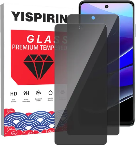Vista 10 de Paquete de 2 protectores de pantalla de privacidad para Motorola Moto G 5G 2022 [dureza 9H] HD [negro] película de vidrio templado privado antiespía