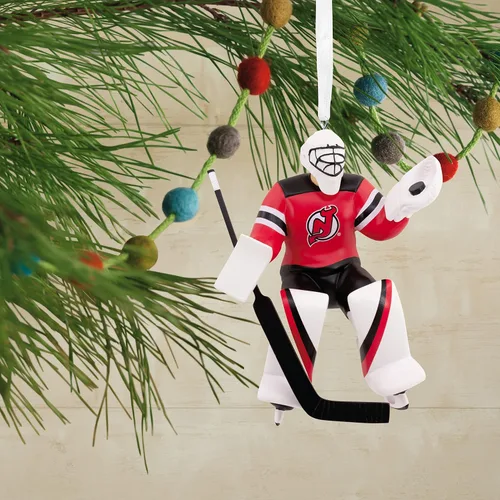 Vista 5 de Hallmark NHL New Jersey Devils Portero Ornamento de Navidad (0001OSL1882)