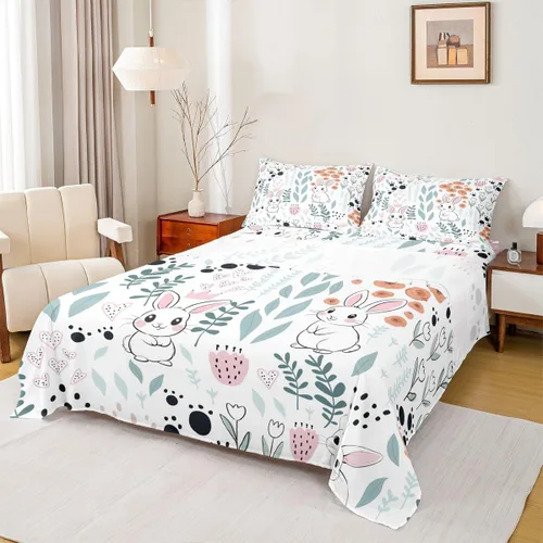 Vista 31 de Erosebridal Juego de sábanas de animales de la selva para niñas y niños, juego de sábanas de safari salvaje con diseño de elefante, oso, tigre