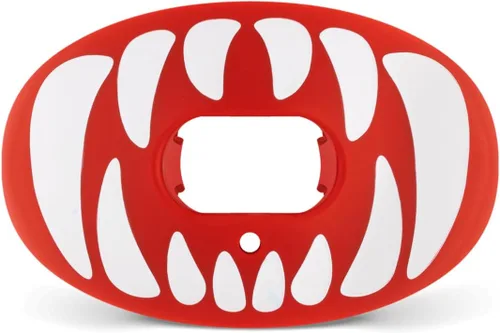 Vista 6 de Battle Oxygen Predator - Protector bucal de fútbol – Protector bucal deportivo de máximo oxígeno – Boquilla se adapta con o sin aparatos ortopédicos