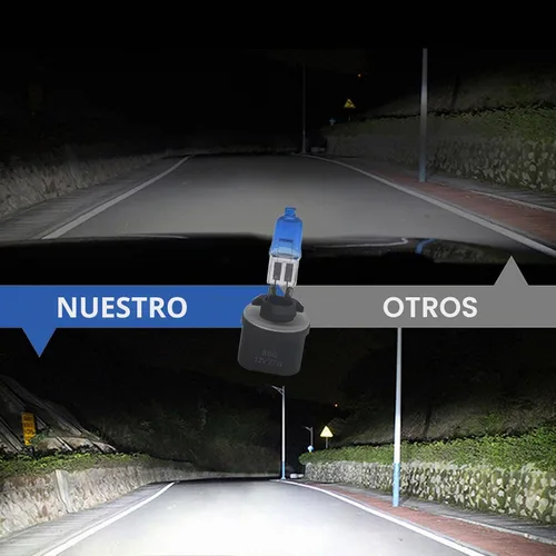 Vista 4 de Pack-2 Bombillas halógenas para automóvil, luces de conducción de cuarzo, bombillas antiniebla delanteras de 100 W, repuesto de bombilla, luces
