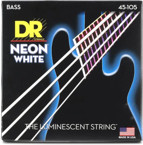 Vista 36 de DR Strings NEON - Cuerdas para bajo eléctrico, 0.045-.105, medianas, color rojo