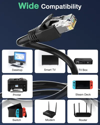 Vista 6 de VCELINK Conector CAT6A, conectores RJ45 pasan a través de CAT6A CAT7 blindado, chapado en oro de 3 clavijas con certificación UL, conector CAT7