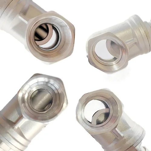 Vista 6 de Válvula de compuerta de acero inoxidable 304, válvula de globo rotativa roscada hembra de acero inoxidable NPT de 1/2 "para interruptores de flujo