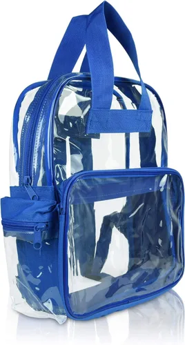 Vista 8 de DALIX Bolsas de mochila transparentes de plástico liso dorado