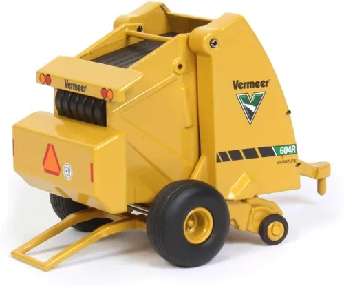 Vista 3 de Vermeer Model 604R - Bailer redondo para heno con bala de heno a escala 1:64, modelo fundido a troquel - Speccast - Cust1639