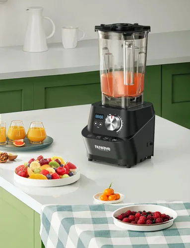 Vista 11 de Nuwave Infinity - Licuadora comercial, licuadora resistente para batidos con motor de cobre de 2.5HP y cuchillas cortadas con láser, dura 100 años