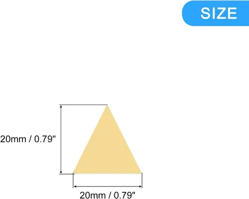 Vista 2 de uxcell Adhesivos acrílicos para pared, 100 unidades, autoadhesivas, extraíbles, triangulares, para el hogar, sala de estar, dormitorio, oficina