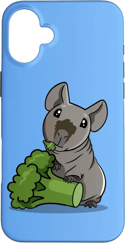 Vista 23 de Funny Kawaii Kids Broccoli Black Hairless Guinea Pig Lover Case for iPhone 17
