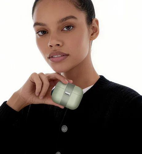 Vista 7 de SURITCH Funda para AirPods Pro 2/Pro, bloqueo magnético, compatible con Airpods Pro de 2ª y 1ª generación, funda protectora resistente con elegante