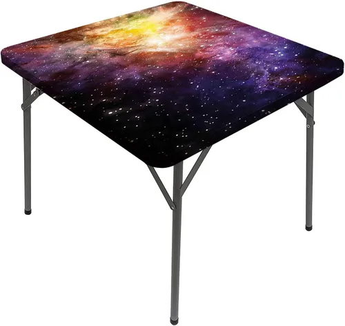 Vista 9 de Mantel cuadrado con diseño de galaxia y espiral, diseño de planeta y espiral, para mesa de 24 x 24 pulgadas, para restaurantes, picnic, patio