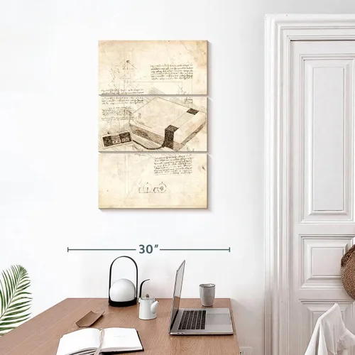 Vista 3 de ElephantStock - Juego de arte para pared de consola Nes - Lienzo vertical de varios paneles - Decoración de pared de sala de estar de 3 piezas