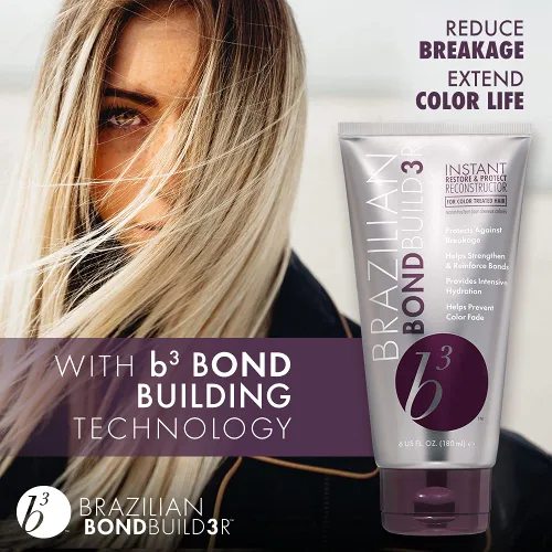Vista 3 de B3 Brazilian Bondbuilder Instant Restore & Protect Reconstructor, 6 onzas líquidas (paquete de 1)
