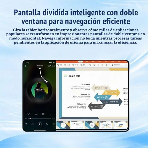 Vista 4 de Tablet de 10.1 pulgadas, tableta Android 12 con procesador Octa-Core, 20 GB de RAM 128 GB ROM, pantalla IPS HD de 1280 x 800, cámara dual de 5 MP+8