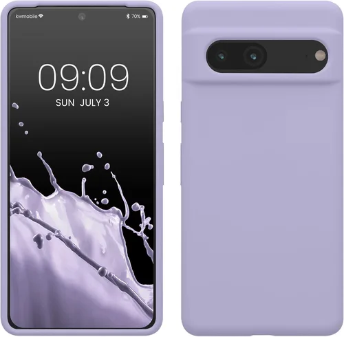 Vista 43 de kwmobile Funda compatible con Google Pixel 7 - Funda de silicona TPU con acabado suave - Piedra antigua