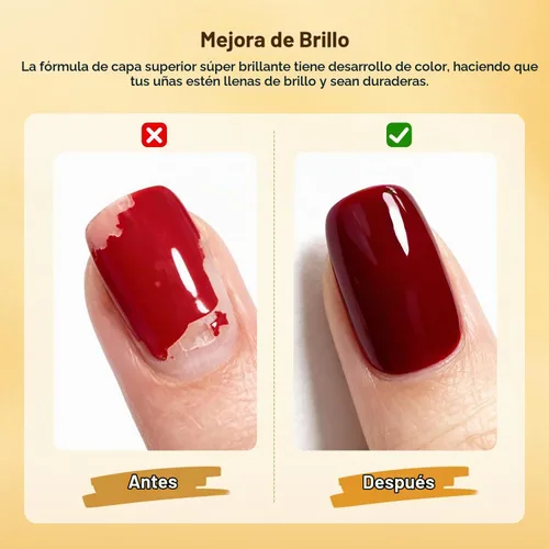 Vista 6 de OpenLive Esmalte de uñas 2 en 1 de 0.6 fl oz, capa base y capa superior, de Capa base y superior 2 en 1