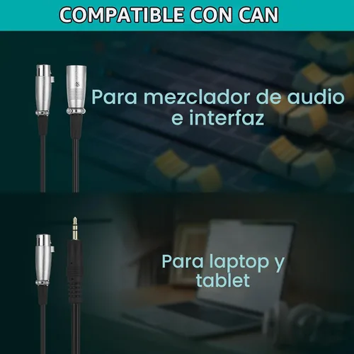 Vista 4 de Sherr Paquete de 2 micrófonos de condensador XLR, kit de micrófono cardioide de estudio profesional, incluye micrófonos cardioides, soporte