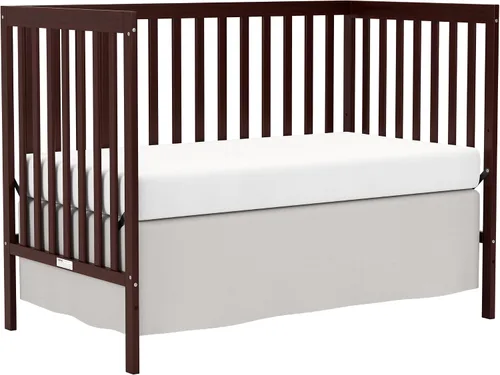 Vista 8 de 5-in-1 Convertible Baby Crib, Toddler, Daybed & Full-Size Bed Espresso