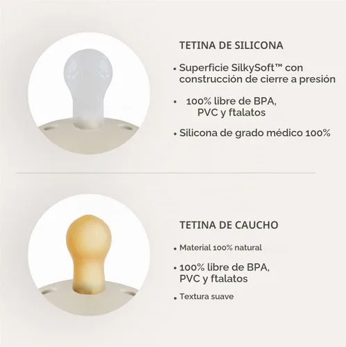 Vista 3 de FRIGG Daisy SilkySoft Chupete de Silicona para Bebé Fabricado en Dinamarca Sin BPA (Rosa Bebé/Lila Suave, 0-6 Meses)