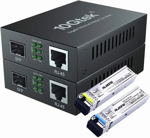 Vista 10 de Convertidor de medios Gigabit Ethernet con módulo SFP 1000 Base-SX