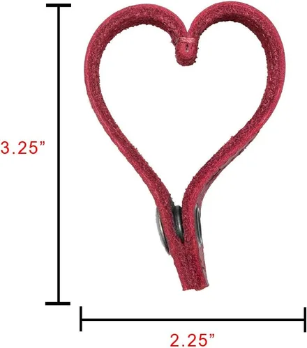 Vista 5 de Hide & Drink, Llavero de cuero con forma de corazónllaveroanilloamormonedero, hecho a mano Sangria, Sangría