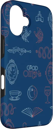 Vista 3 de iPhone 16 Good Omens - Funda Símbolos