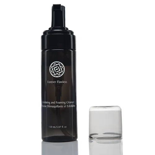 Vista 4 de Forever Flawless Limpiador facial exfoliante y espumoso y desmaquillante con polvo de diamante 100% natural, limpieza profunda para poros de mujeres