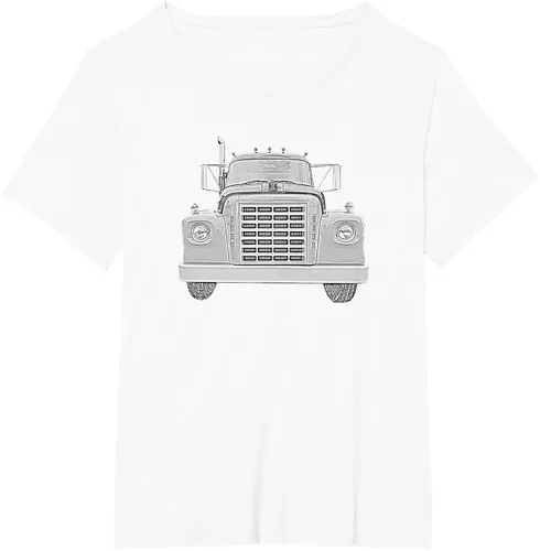 Vista 99 de Camiseta clásica de camión pesado International Harvester IH Loadstar, Negro, S