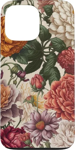 Vista 24 de Cute Flowers Vintage Botanical Floral Illustration Women Case for iPhone 17