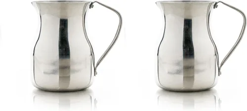 Vista 10 de IMUSA EE. UU. 1 Qt - Chocolatera tradicional de aluminio, color plateado