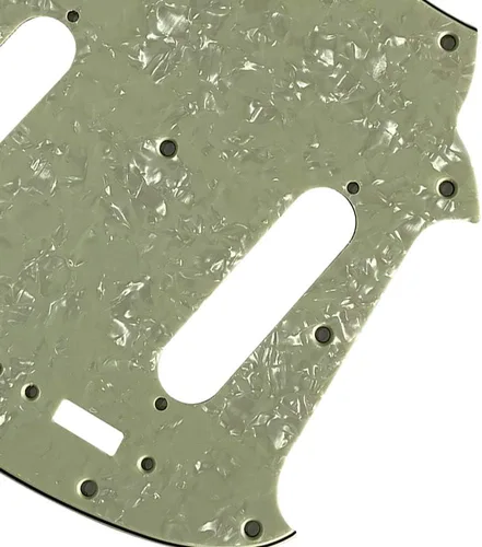 Vista 5 de Custom For US Mustang Classic Series Guitarra Golpeador Scratch Plate (4 capas Vintage Green Pearl)