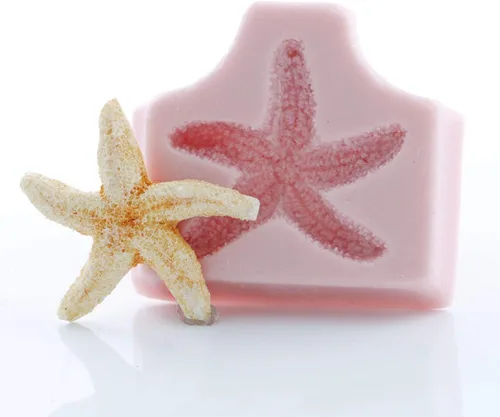 Vista 4 de Small Starfish Silicone Mold Food Safe Fondant, Chocolate, Candy, Resin, Polymer Clay, Epoxy.