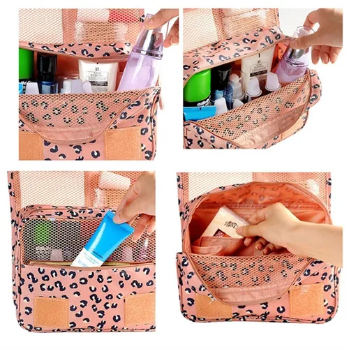 Vista 5 de seven wolves Bolsas de cosméticos colgantes - Organizador de viaje portátil Bolsas de cosméticos Bolsas de cosméticos Cajas de señoras Kit de Rosado