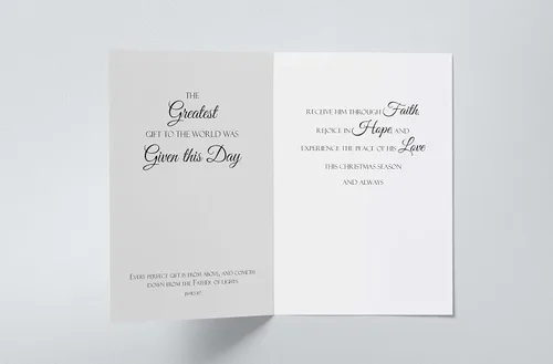 Vista 3 de JBH Creations - Tarjeta de Navidad religiosa del mayor regalo - Paquete de 24