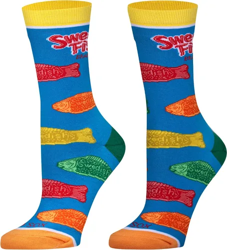 Vista 33 de Odd Sox Calcetines Candy Novelty Crew – Grande/Mediano – Mezcla de algodón suave – Dulces masticables agridulces – Divertidas golosinas coloridas