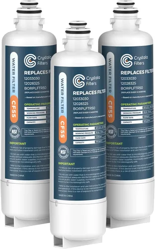 Vista 10 de Crystala Filters Repuesto para filtro de agua Bosch Ultra Clarity Pro, compatible con BORPLFTR50, 12033030, 11025825, 12028325, BORPLFTR55