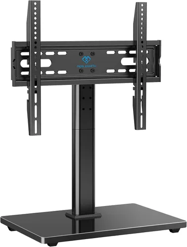 Vista 11 de PERLESMITH Patas giratorias universales para televisores LED LCD de 24 a 60 pulgadas, soporte de montaje de televisión ajustable en altura con base