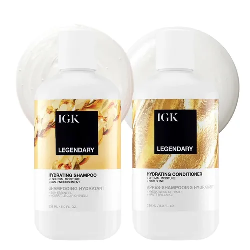 Vista 18 de IGK BLONDE POP - Juego de champú y acondicionador tonificante morado Neutraliza el latón + ilumina el rubio Vegano + libre de crueldad 8 onzas