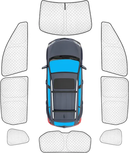 Vista 37 de KMF 6 piezas de parasoles gruesos para Mazda 3 Hatchback (No Sedán) 2014-2018 Accesorios, parasoles completos para parabrisas y ventanas de coche