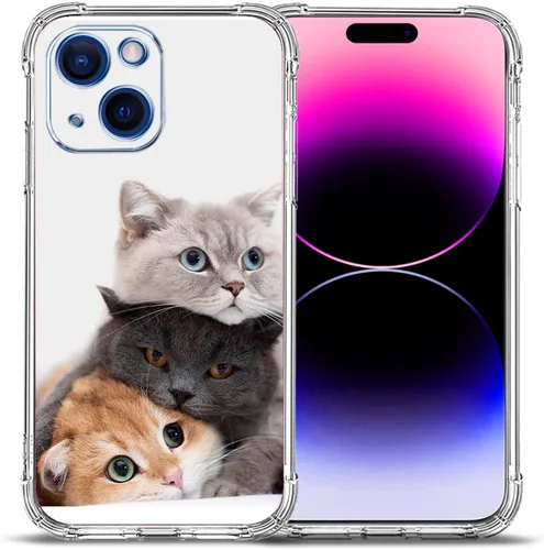 Vista 21 de Funda para iPhone 15 Plus, hermosa protección contra caídas de flores rosas, a prueba de golpes, funda protectora de cuerpo completo resistente a