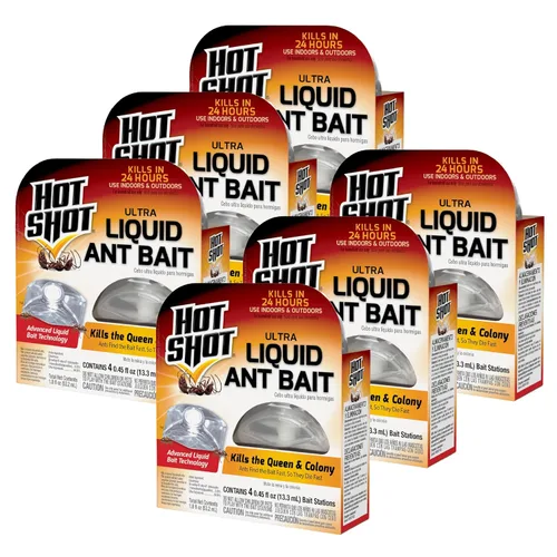 Vista 11 de Hot Shot MaxAttrax - Cebo para hormigas, 4 unidades, estaciones de cebo Comienza a matar en horas, para uso en interiores y exteriores, funciona