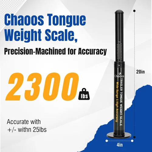 Vista 4 de 2300lbs Trailer Tongue Weight Scale for Safe Towing with Waterproof Bag Rust Resistant& Durable Weight Scale，Portable Towing Safety Tool