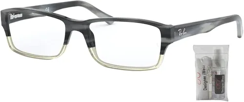 Vista 2 de Ray-Ban RX5469 - Lentes rectangulares para hombres y mujeres + paquete con kit de lentes de cortesía de diseñador iWear
