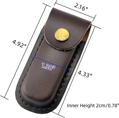 Vista 2 de Funda multiherramienta, Funda de cuero para cuchillos multiherramientas, estuche de bolsillo para cinturón, Funda para cinturón de bolsillo, Funda
