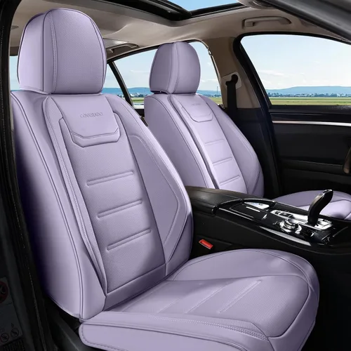 Vista 24 de Coverado Juego completo de fundas de asiento de automóvil, fundas de asiento de 5 asientos, protectores de asiento de malla transpirable, ajuste