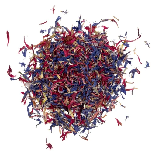 Vista 11 de MagJo Naturals Mezcla Brillante de Pétalos de Flores - Mezcla comestible de pétalos de caléndula, aciano azul y rosa, todos naturales, de grado
