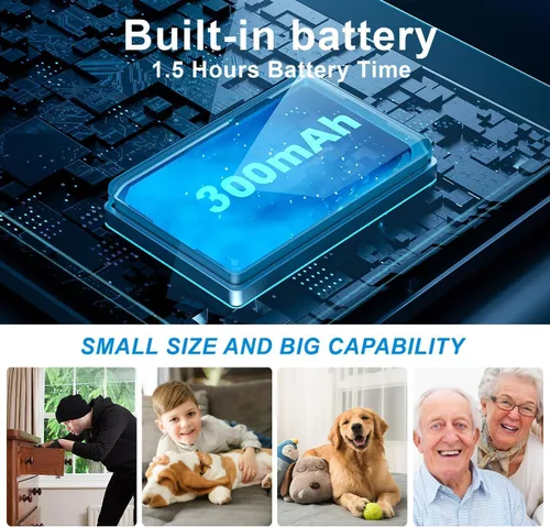 Vista 3 de Cámara inalámbrica WiFi con batería, cámara inalámbrica HD1080P para seguridad del hogar, cámara para mascotas, monitor de bebé