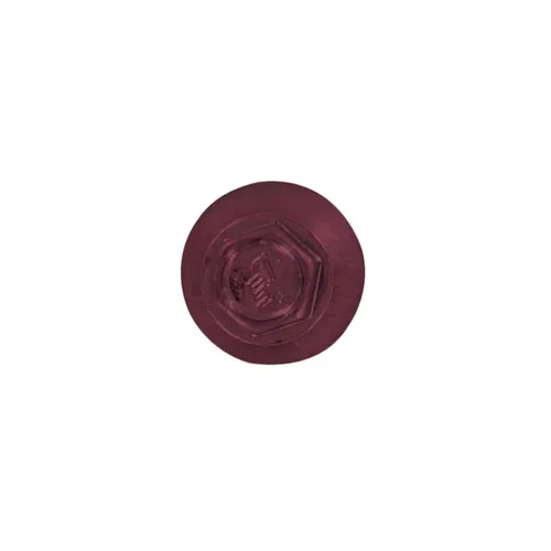 Vista 2 de Fasteners Plus ST Fastening Kwikseal Woodbinder Tornillos de Metal a Madera #10 X 1 Burgundy con Arandela de Goma EPDM, 250 Unidades - Diseñados