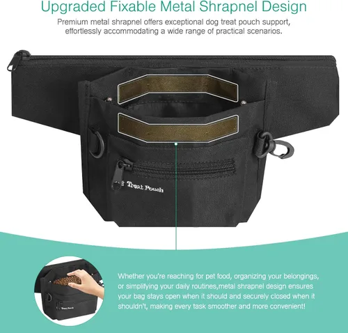 Vista 2 de ORIA Riñonera impermeable con cinturón ajustable, diseño de apertura rápida, gran capacidad, para caminar, viajar, correr, senderismo, ir